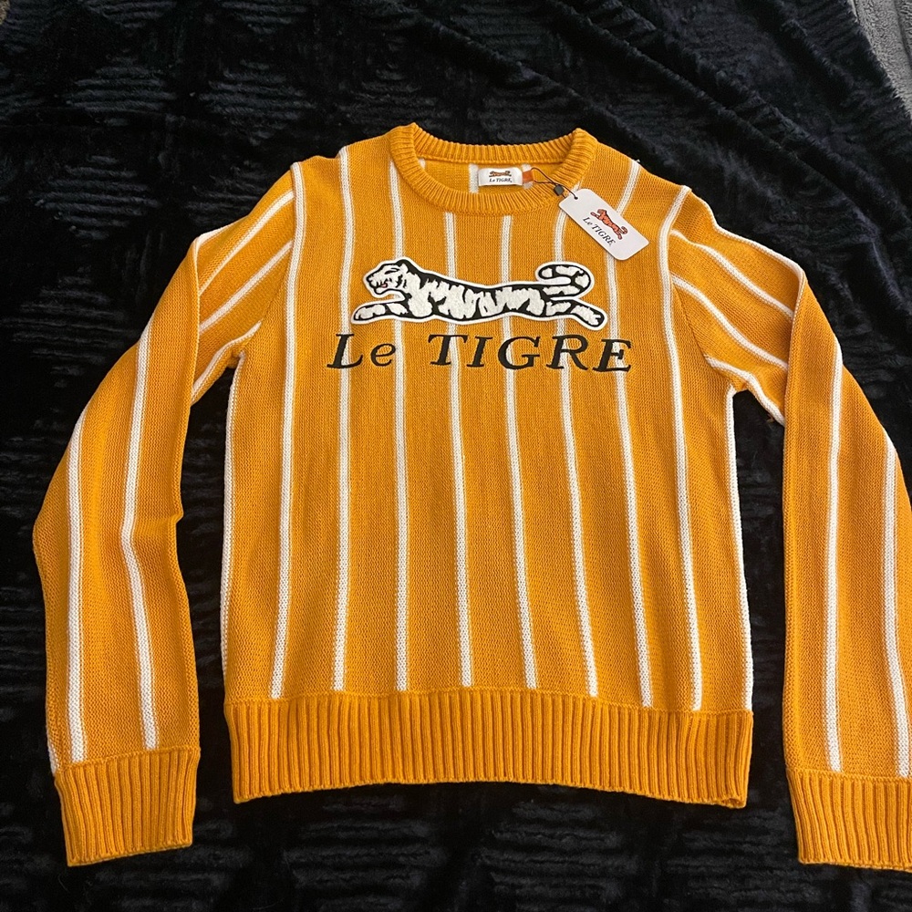 Le Tigre Yellow Striped Sweater
